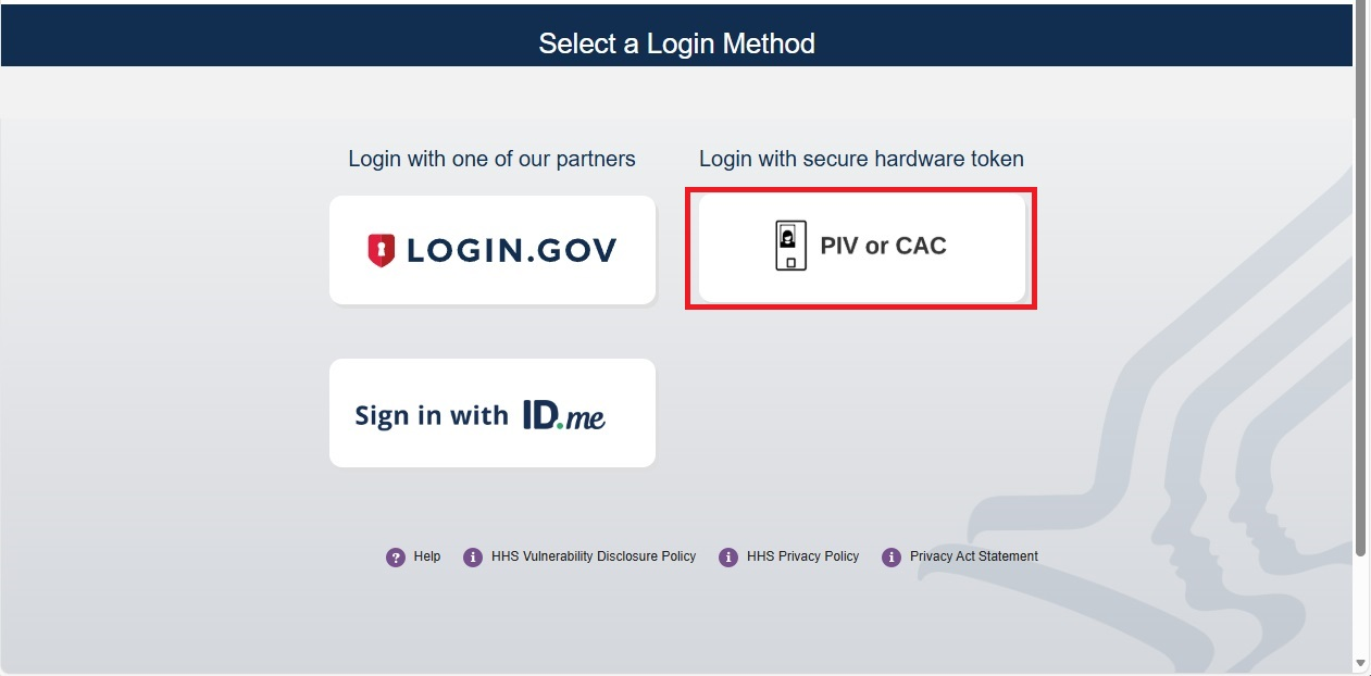 How to Log into FedHub with PIV or CAC Credentials